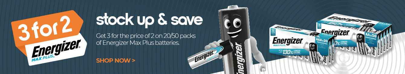 Keep your devices powered for less with 3-for-2 on Energizer Max Plus batteries. Our best every battery offer.